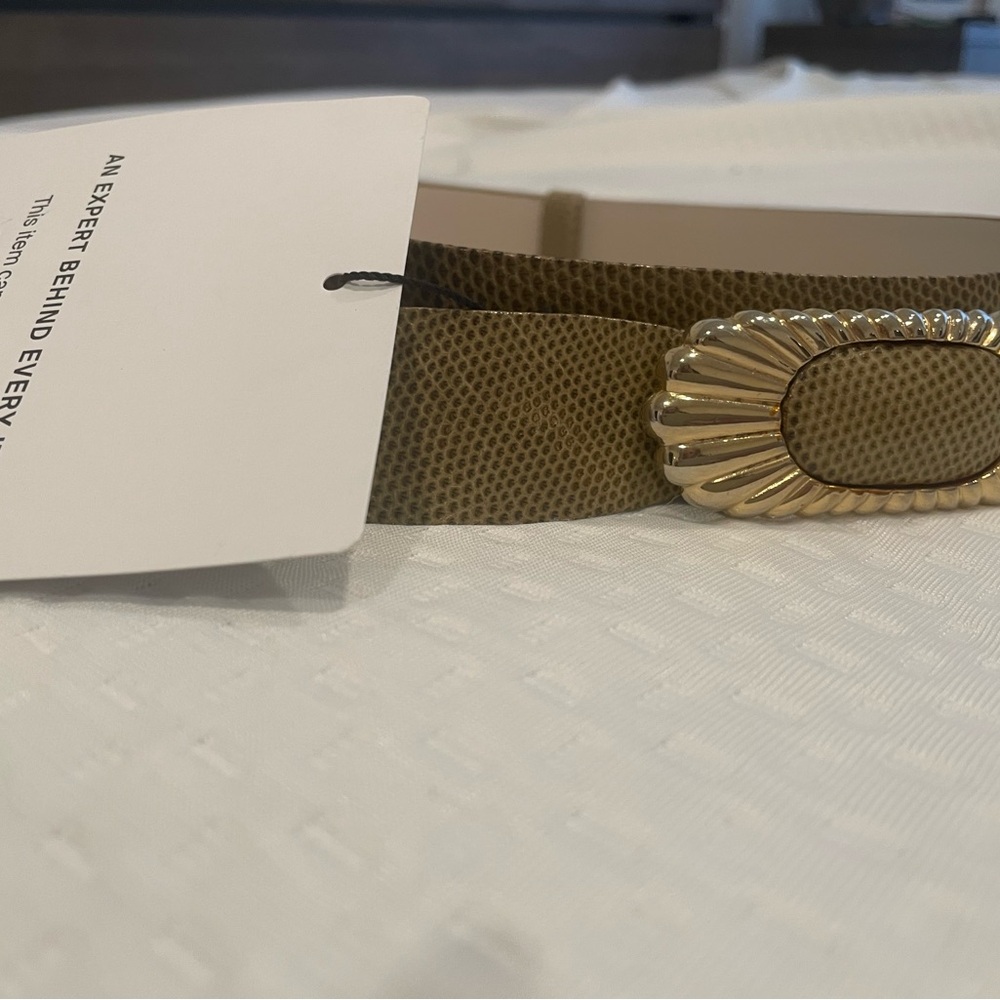 Judith Leiber Gold and Tan Women's Belt